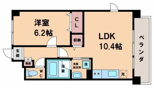 St.PRIERE(サンプリエール)【4階】の間取り