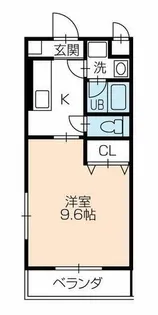 グリシーヌ【202号室】の間取り
