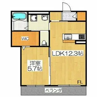 ルチアーノ御器所【1階】の間取り