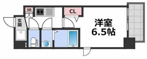 フォーリアライズ天王寺セラス【10階】の間取り
