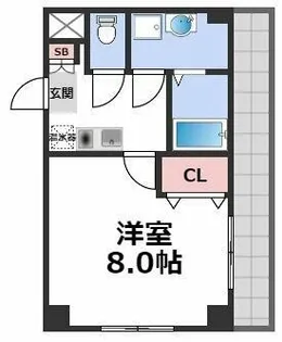 グレースフルレジデンス阿倍野【5階】の間取り