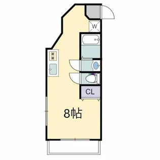 シーズンコート東別院【4階】の間取り