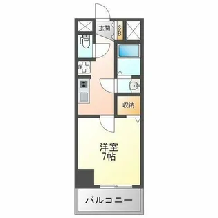 ブランシエスタ加島【12階】の間取り