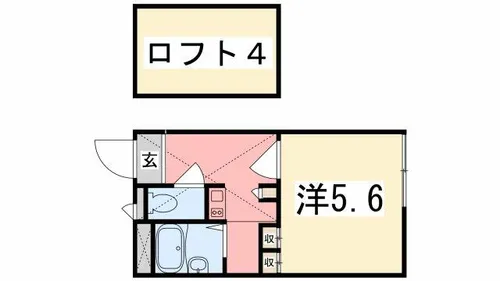 アベニュー高町【202号室】の間取り