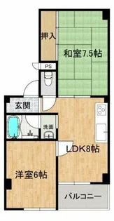 第三大朋マンション【3階】の間取り