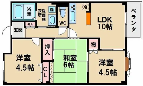 ヒルトップハウス【1階】の間取り