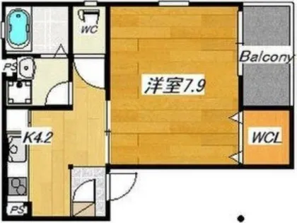 KTIレジデンス西中島II【2階】の間取り