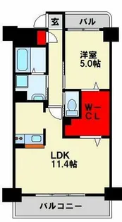 スタディハイツⅤ【6階】の間取り