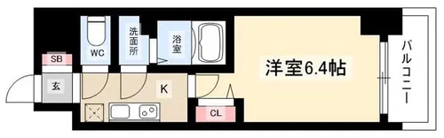 ディアレイシャス上前津【9階】の間取り