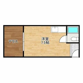 パール住吉【1階】の間取り