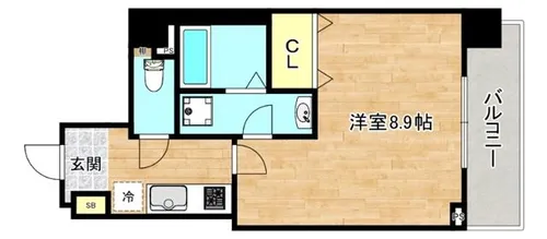 LafortⅡ城北公園通【3階】の間取り