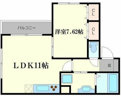 Maison Espoir(千本南)【2階】の間取り