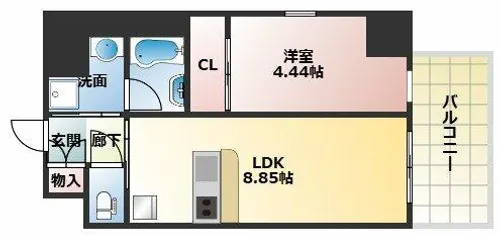 プレジオ永和EURO【3階】の間取り