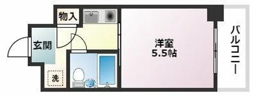 カサベラ岡本【712号室】の間取り