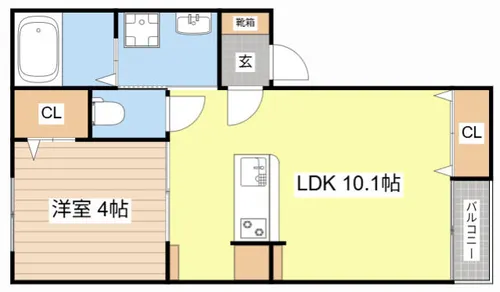 メゾン・ド・メグ大森【104号室】の間取り