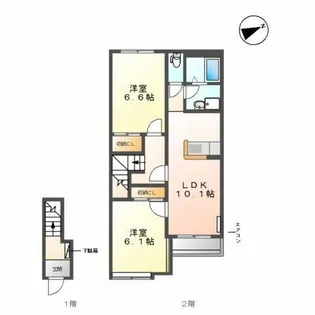 リガシーM【2階】の間取り