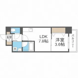 グランツ鶴見【8階】の間取り