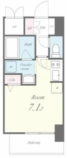 セイワパレス玉造駅上【9階】の間取り
