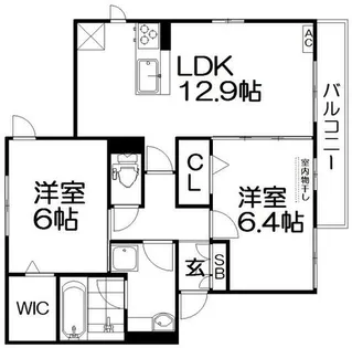 シェモワイズミ【2階】の間取り