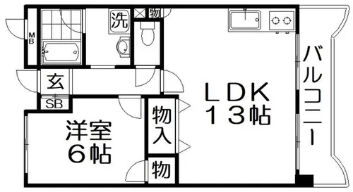 グランデあんご【7階】の間取り