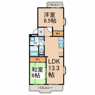 メゾン福谷2【201号室】の間取り