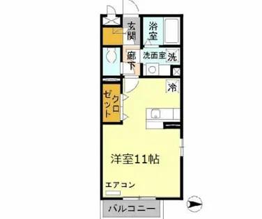 マ・メゾン【202号室】の間取り