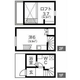 愛知県名古屋市港区港栄3丁目【タウンハウス】の間取り