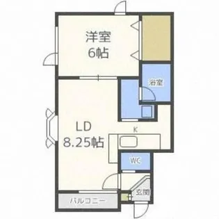 ロッキーマンション【1階】の間取り