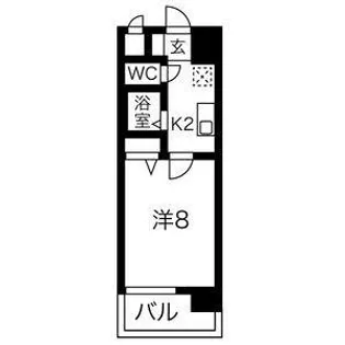 ヒルズ新栄【4階】の間取り