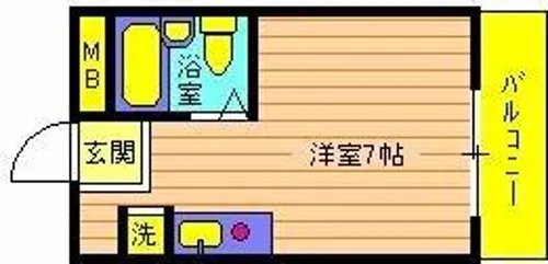 Wins Akashi【602号室】の間取り