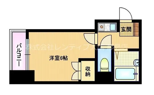大阪府大阪市都島区中野町3丁目【マンション】の間取り