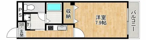 アンプルールクレール【2階】の間取り