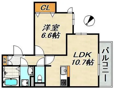 Pista神戸板宿【3階】の間取り