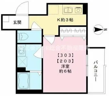 ALEGRIA東花園【3階】の間取り