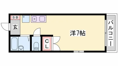 グランサレ【204号室】の間取り