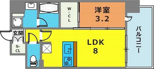 レオンコンフォート神戸ハーバーウエスト【10階】の間取り