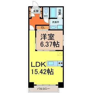 イルフィオーレ松原【4階】の間取り