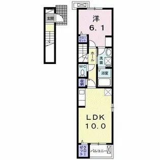 かぼす Ⅰ【2階】の間取り