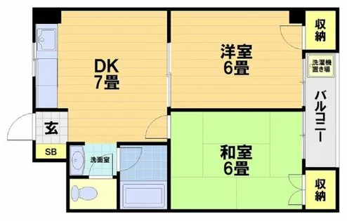 ハムロハイツ杉田A棟【3階】の間取り