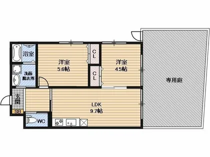 Lavita庭井【1階】の間取り