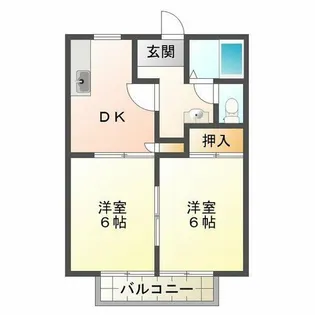 ハイツデアイ【1階】の間取り