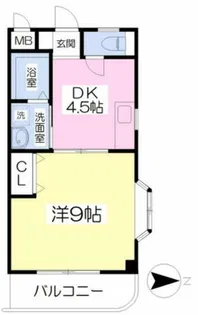 リバティヒルズ【405号室】の間取り