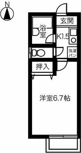 Liberty space【105号室】の間取り