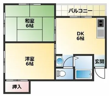 グランベガ平野南【4階】の間取り