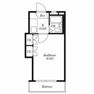 パレス烏森【207号室】の間取り