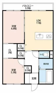 NMガーデン【402号室】の間取り