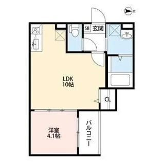 ハルカス今川【3階】の間取り