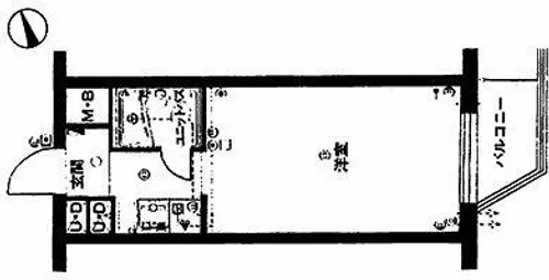 トーカンマンション第3中の島【411号室】の間取り