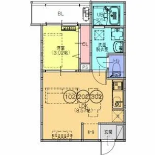 F+style藤井寺道明寺2号館【1階】の間取り