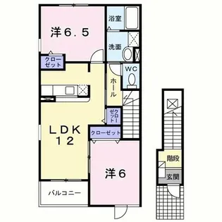 クラール・セイバリー Ⅱ【2階】の間取り